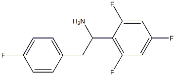 2-(4-fluorophenyl)-1-(2,4,6-trifluorophenyl)ethan-1-amine Struktur