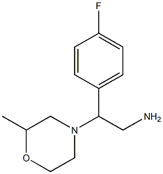 2-(4-fluorophenyl)-2-(2-methylmorpholin-4-yl)ethanamine Struktur