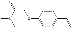 2-(4-formylphenoxy)-N,N-dimethylacetamide Struktur