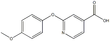 2-(4-methoxyphenoxy)pyridine-4-carboxylic acid Struktur