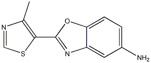 2-(4-methyl-1,3-thiazol-5-yl)-1,3-benzoxazol-5-amine Struktur