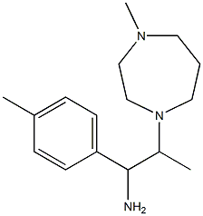 2-(4-methyl-1,4-diazepan-1-yl)-1-(4-methylphenyl)propan-1-amine Struktur