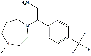 2-(4-methyl-1,4-diazepan-1-yl)-2-[4-(trifluoromethyl)phenyl]ethan-1-amine Struktur