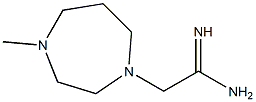 2-(4-methyl-1,4-diazepan-1-yl)ethanimidamide Struktur