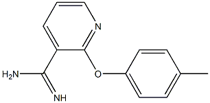 2-(4-methylphenoxy)pyridine-3-carboximidamide Struktur