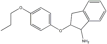 2-(4-propoxyphenoxy)-2,3-dihydro-1H-inden-1-amine Struktur