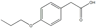 2-(4-propoxyphenyl)acetic acid Struktur