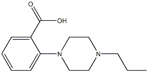 2-(4-propylpiperazin-1-yl)benzoic acid Struktur