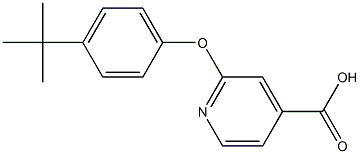 2-(4-tert-butylphenoxy)pyridine-4-carboxylic acid Struktur