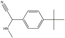 2-(4-tert-butylphenyl)-2-(methylamino)acetonitrile Struktur