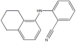 2-(5,6,7,8-tetrahydronaphthalen-1-ylamino)benzonitrile Struktur