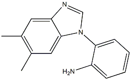 2-(5,6-dimethyl-1H-1,3-benzodiazol-1-yl)aniline Struktur