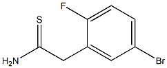 2-(5-bromo-2-fluorophenyl)ethanethioamide Struktur