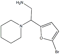 2-(5-bromo-2-furyl)-2-piperidin-1-ylethanamine Struktur