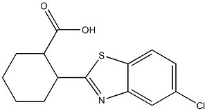 2-(5-chloro-1,3-benzothiazol-2-yl)cyclohexane-1-carboxylic acid Struktur