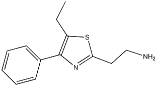 2-(5-ethyl-4-phenyl-1,3-thiazol-2-yl)ethanamine Struktur