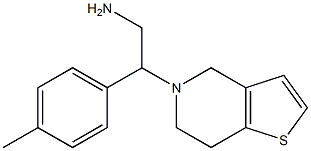 2-(6,7-dihydrothieno[3,2-c]pyridin-5(4H)-yl)-2-(4-methylphenyl)ethanamine Struktur