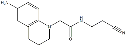 2-(6-amino-1,2,3,4-tetrahydroquinolin-1-yl)-N-(2-cyanoethyl)acetamide Struktur