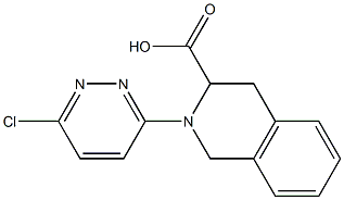 2-(6-chloropyridazin-3-yl)-1,2,3,4-tetrahydroisoquinoline-3-carboxylic acid Struktur