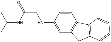 2-(9H-fluoren-2-ylamino)-N-(propan-2-yl)acetamide Struktur