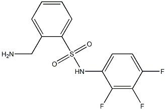 2-(aminomethyl)-N-(2,3,4-trifluorophenyl)benzene-1-sulfonamide Struktur