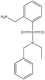 2-(aminomethyl)-N-benzyl-N-ethylbenzene-1-sulfonamide Struktur