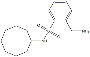 2-(aminomethyl)-N-cyclooctylbenzene-1-sulfonamide Struktur