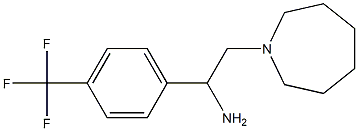 2-(azepan-1-yl)-1-[4-(trifluoromethyl)phenyl]ethan-1-amine Struktur