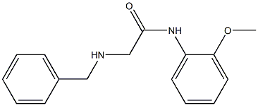 2-(benzylamino)-N-(2-methoxyphenyl)acetamide Struktur