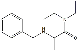 2-(benzylamino)-N,N-diethylpropanamide Struktur