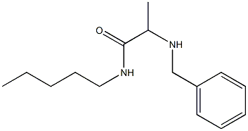 2-(benzylamino)-N-pentylpropanamide Struktur