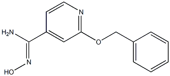 2-(benzyloxy)-N'-hydroxypyridine-4-carboximidamide Struktur