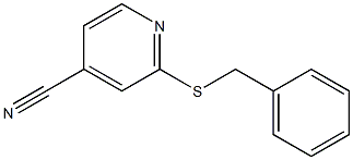 2-(benzylsulfanyl)pyridine-4-carbonitrile Struktur