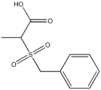 2-(benzylsulfonyl)propanoic acid Struktur