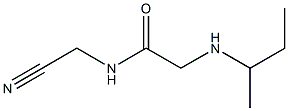 2-(butan-2-ylamino)-N-(cyanomethyl)acetamide Struktur