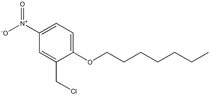 2-(chloromethyl)-1-(heptyloxy)-4-nitrobenzene Struktur