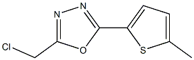 2-(chloromethyl)-5-(5-methylthiophen-2-yl)-1,3,4-oxadiazole Struktur