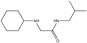 2-(cyclohexylamino)-N-(2-methylpropyl)acetamide Struktur