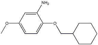 2-(cyclohexylmethoxy)-5-methoxyaniline Struktur