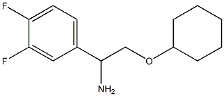 2-(cyclohexyloxy)-1-(3,4-difluorophenyl)ethanamine Struktur