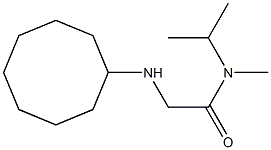 2-(cyclooctylamino)-N-methyl-N-(propan-2-yl)acetamide Struktur