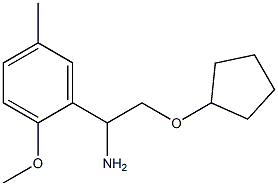 2-(cyclopentyloxy)-1-(2-methoxy-5-methylphenyl)ethanamine Struktur