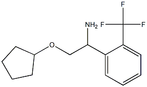 2-(cyclopentyloxy)-1-[2-(trifluoromethyl)phenyl]ethanamine Struktur