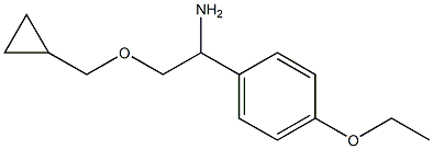 2-(cyclopropylmethoxy)-1-(4-ethoxyphenyl)ethan-1-amine Struktur