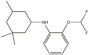 2-(difluoromethoxy)-N-(3,3,5-trimethylcyclohexyl)aniline Struktur