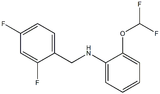 2-(difluoromethoxy)-N-[(2,4-difluorophenyl)methyl]aniline Struktur