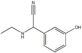 2-(ethylamino)-2-(3-hydroxyphenyl)acetonitrile Struktur