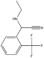 2-(ethylamino)-2-[2-(trifluoromethyl)phenyl]acetonitrile Struktur