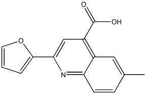 2-(furan-2-yl)-6-methylquinoline-4-carboxylic acid Struktur