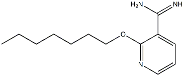 2-(heptyloxy)pyridine-3-carboximidamide Struktur